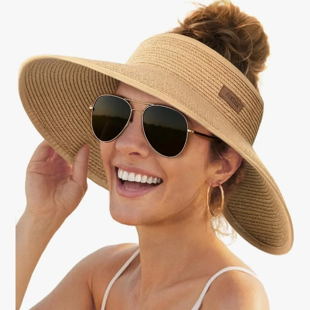 Women's Tan Sun Hat - Picture 1 of 8